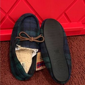 Plaid Moccasin Slippers